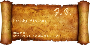 Földy Vivien névjegykártya