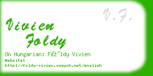 vivien foldy business card